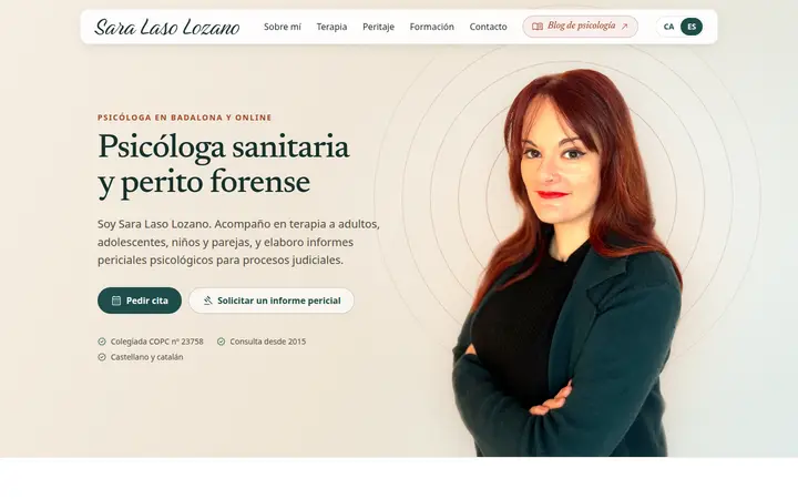 Sara Laso en monitor (1440 px)