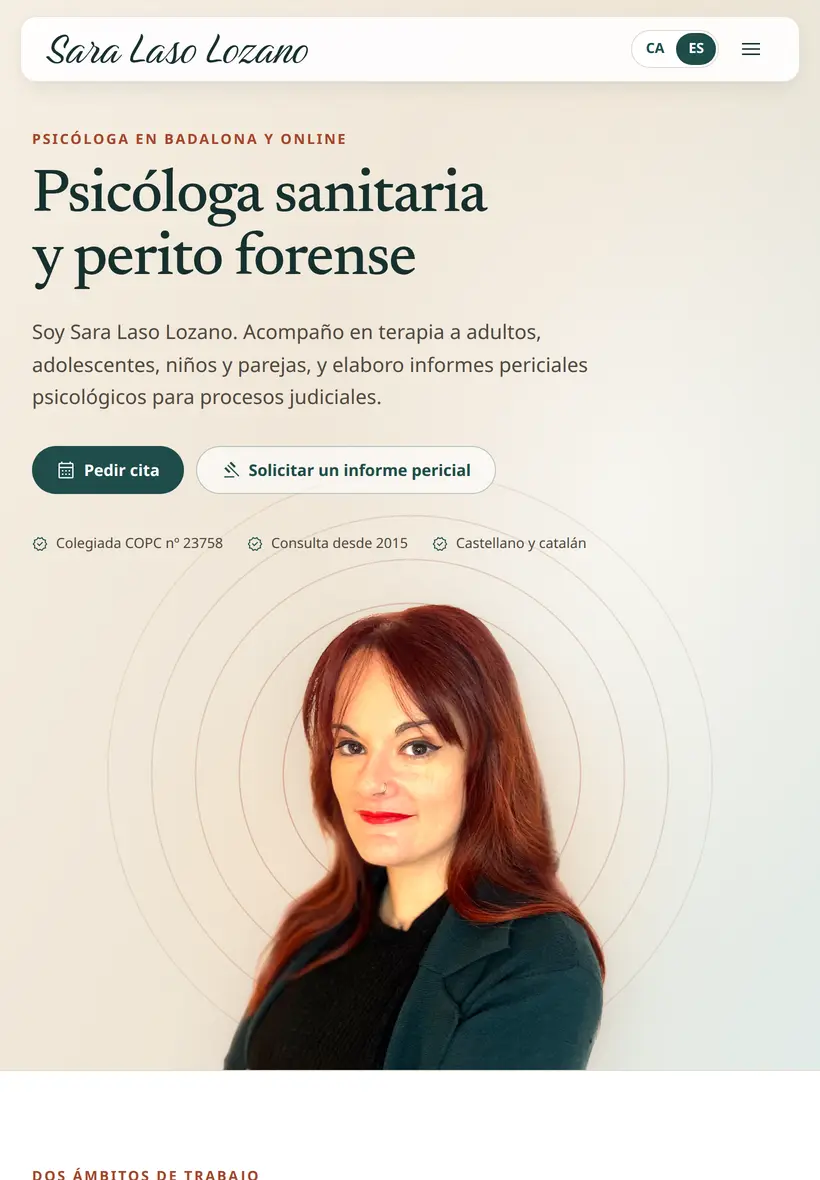 Sara Laso en tablet (820 px)